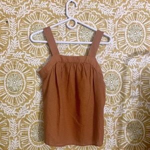 ana a new approach Golden Brown/Orange Wide Adjustable Straps Tank Top NWOT